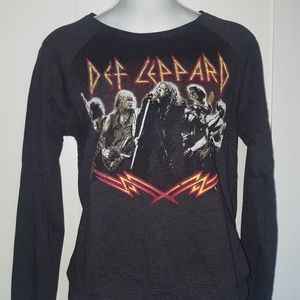 Womens Forever21 Def Leppard Band Sweater